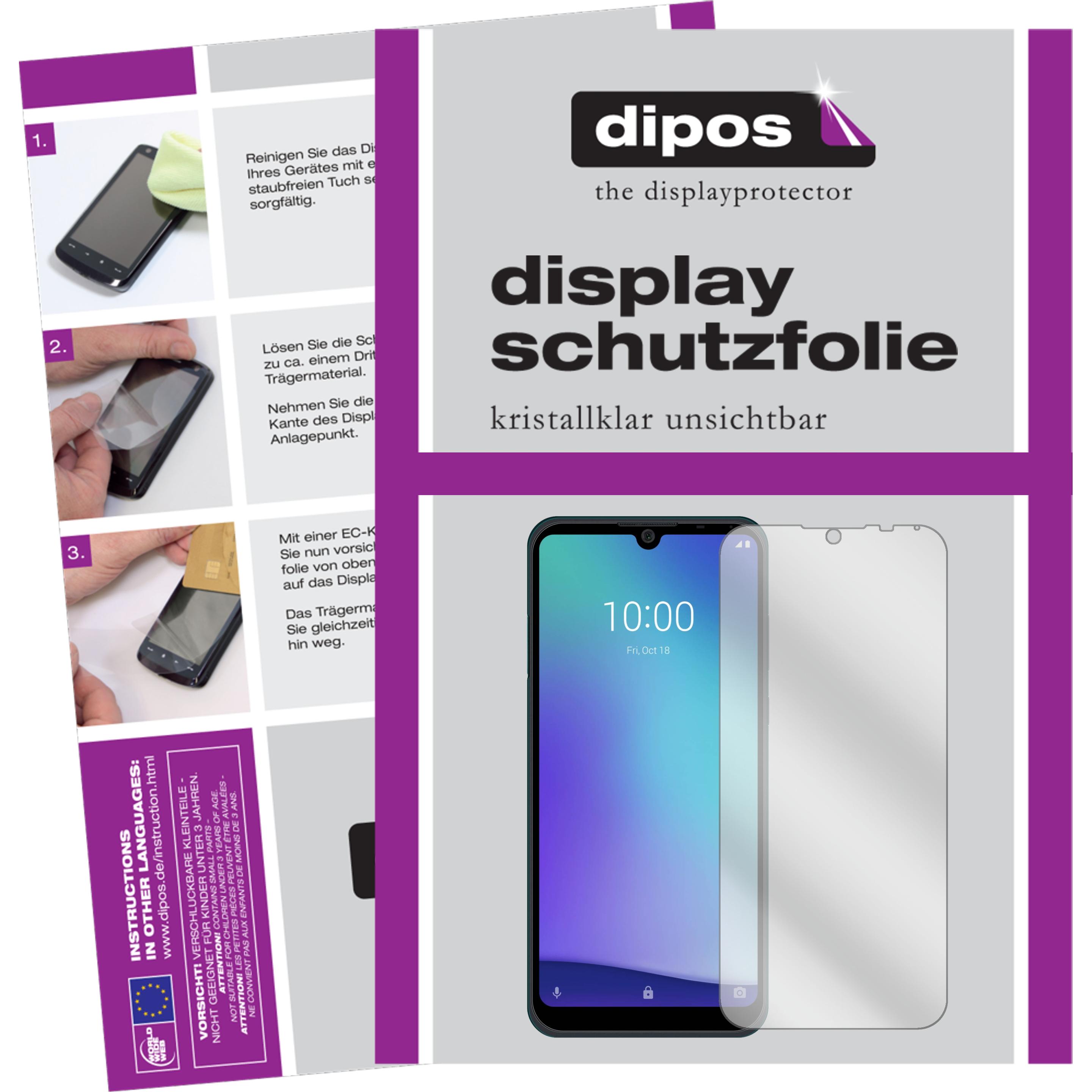 Dipos Displayschutzfolie Crystalclear (2 Stück, ZTE Blade A5 (2020)), Smartphone Schutzfolie, Transparent
