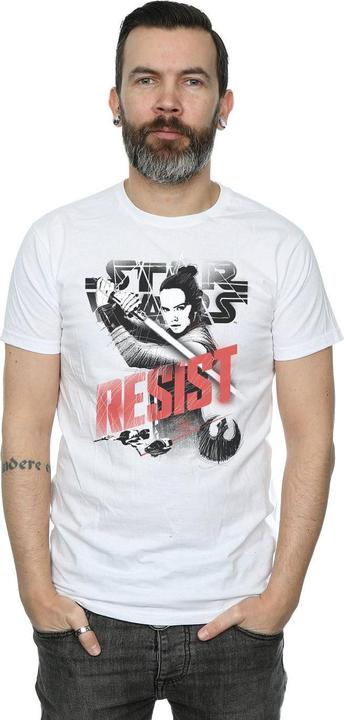 Image du produit Star Wars - T-shirt THE LAST JEDI REY RESIST - Homme (M)