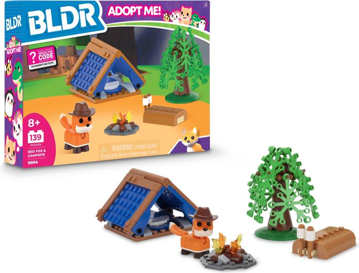Adopt Me BLDR! Small Building Playset Fox with Campsite