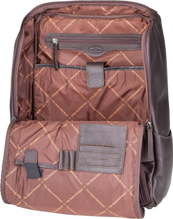 Produktbild Chesterfield Rich Leren Laptop Rugtas - 15,4 inch - Bruin (19 l)