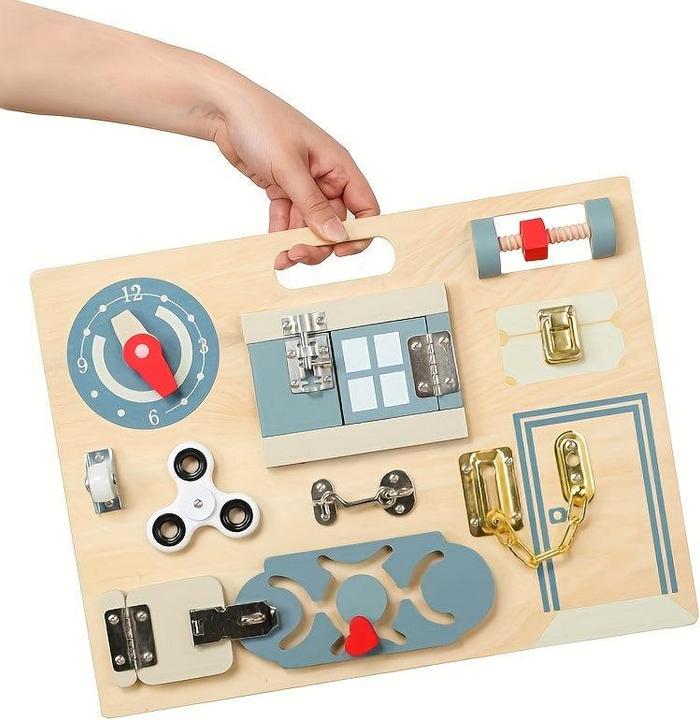 Actual product image Activity Board Busy Board toy, educational activity Developing Sensory Busy Board, educational