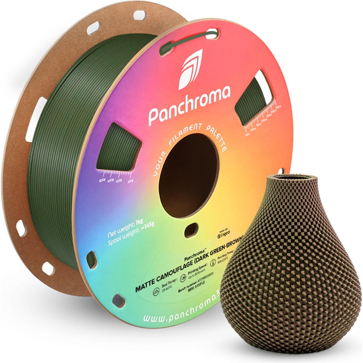 Polymaker Panchroma™ PLA Dual Matte (PLA, Mehrfarbig), 3D Filament, Mehrfarbig