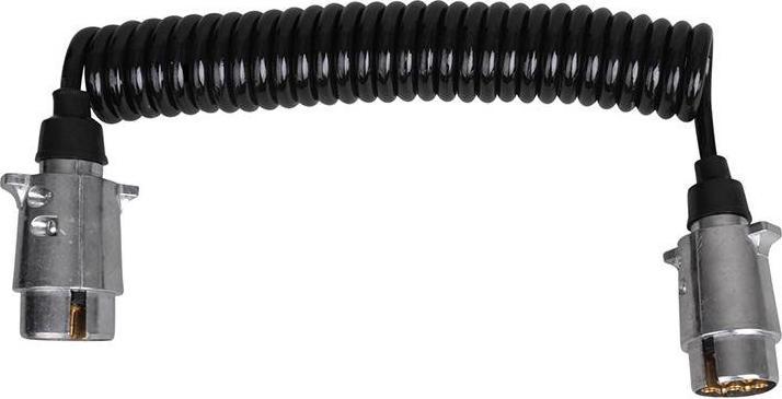 Actual product image ProPlus Spiral cable with 2x plug 7-pin metal in blister (3.50 m)