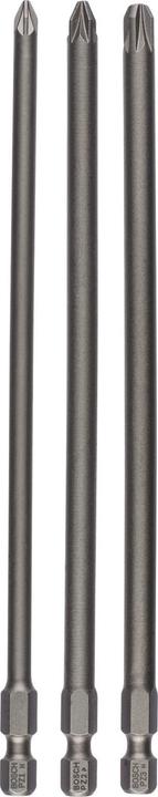 Produktbild Bosch Professional Zubehör Schrauberbit-Set Extra-Hart, 3-teilig, PZ1, PZ2, PZ3, 152 mm (Kreuz Pozidriv PZ)