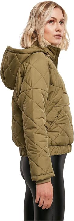 Actual product image Urban Classics Ladies Oversized Diamond Quilted Pull Over Jacket (XS)