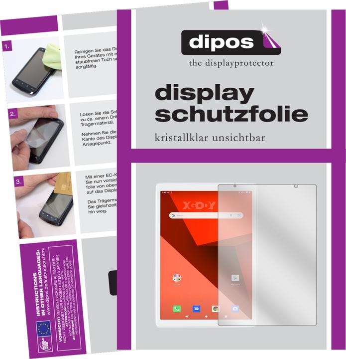 Produktbild Dipos Displayschutzfolie Crystalclear (2 Stück, Xgody Y101)