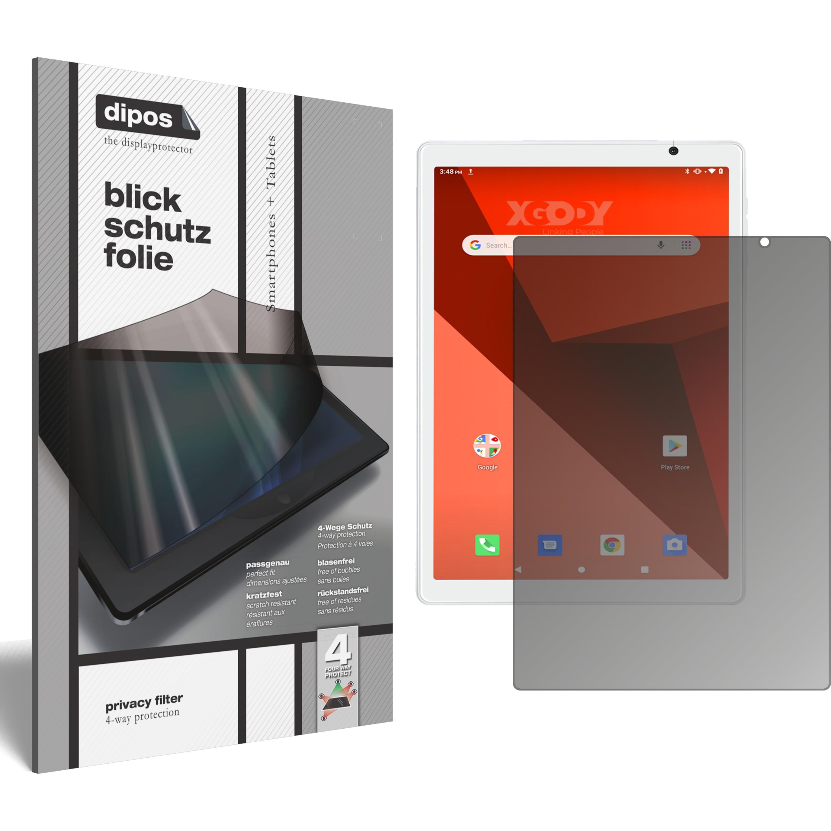 Thumbnail - Dipos Blickschutzfolie 4-Way Privacy (1 Stück, Xgody Y101), Tablet Schutzfolie
