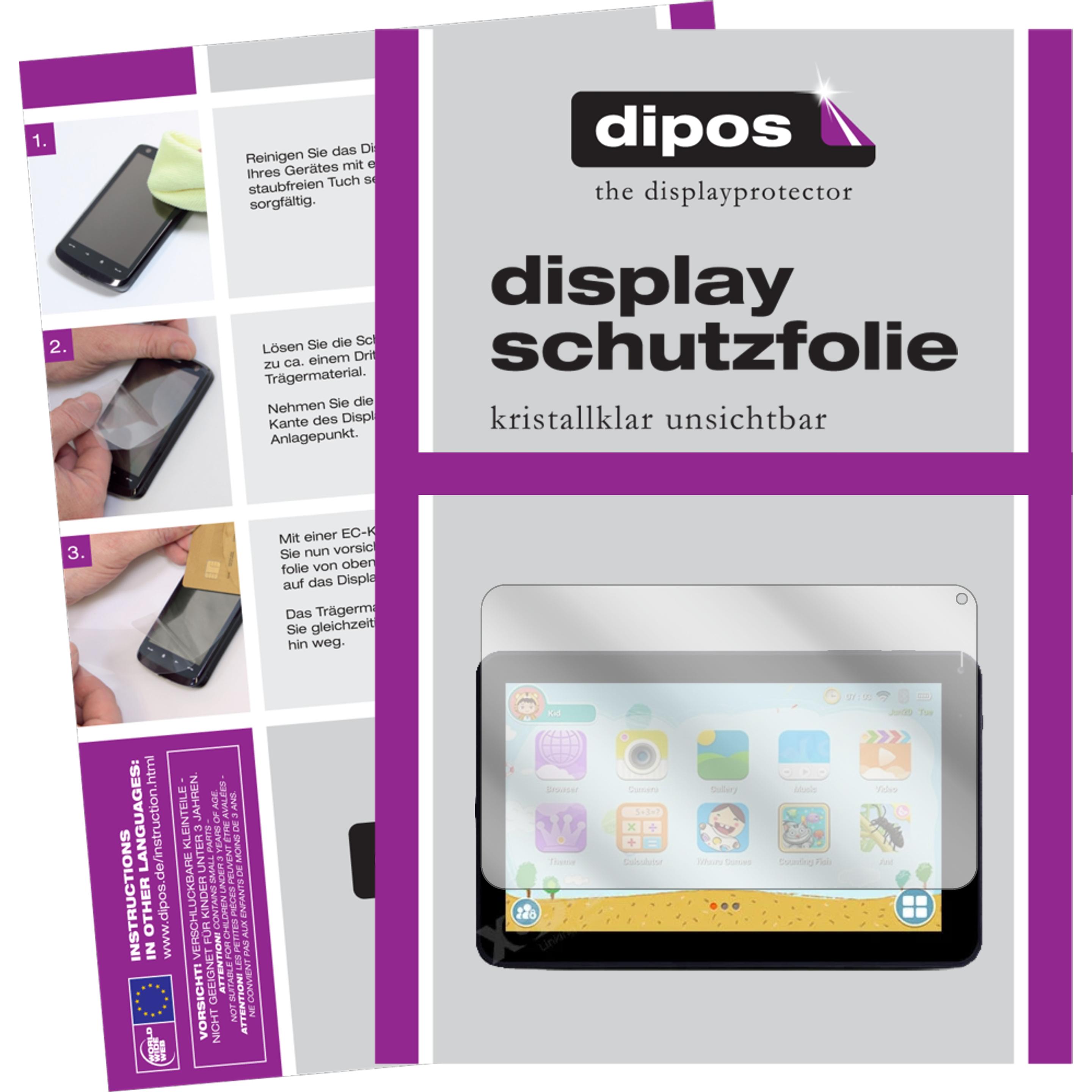 Dipos Displayschutzfolie Crystalclear (2 Stück, Xgody T901), Tablet Schutzfolie