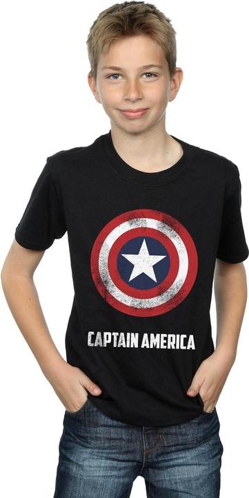 Immagine prodotto Captain America Shield Text Maglietta Ragazzi (140, 146)