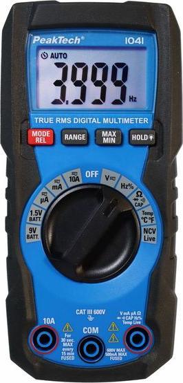 Produktbild Peaktech P 1041 TrueRMS Digital Multimeter (CAT III 600V)