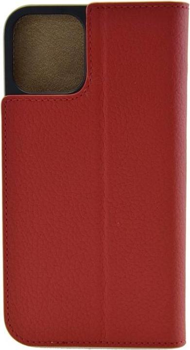 Actual product image Mike Galeli Book cover genuine leather Marc swiss red (Apple iPhone 12, Apple iPhone 12 Pro)