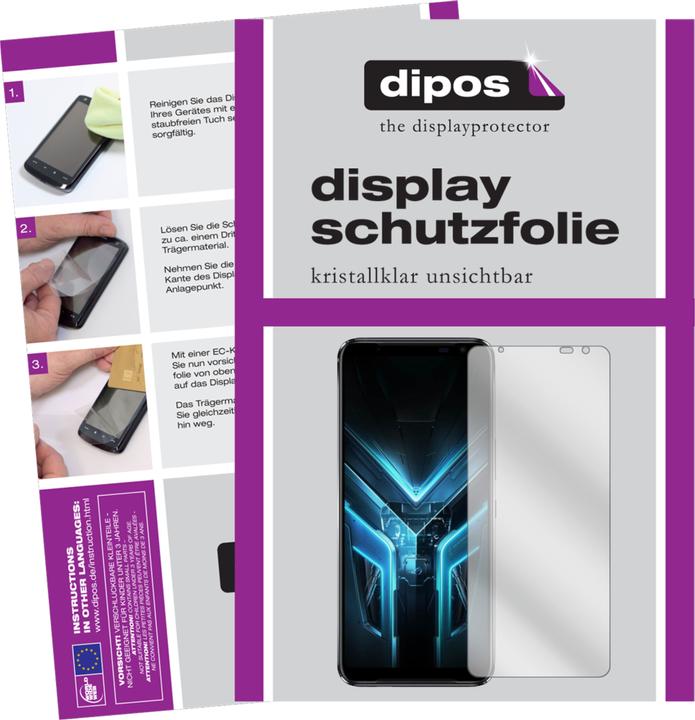 Actual product image Dipos Screen Protector Crystalclear (5 Piece, Asus ROG Phone III)