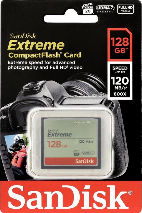 Produktbild SANDISK Extreme Compact Flash, 800x (128 GB, CF)