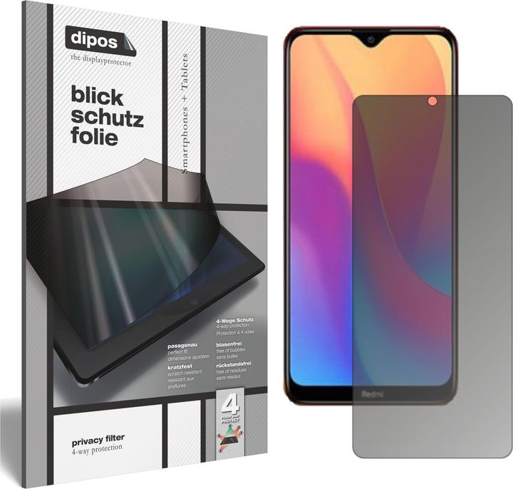 Dipos Blickschutzfolie 4-Way Privacy (1 Stück, Xiaomi Redmi 9C)