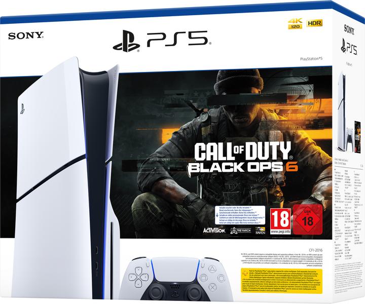 Actual product image Sony PlayStation 5 Slim Disc Edition + Call of Duty: Black Ops 6