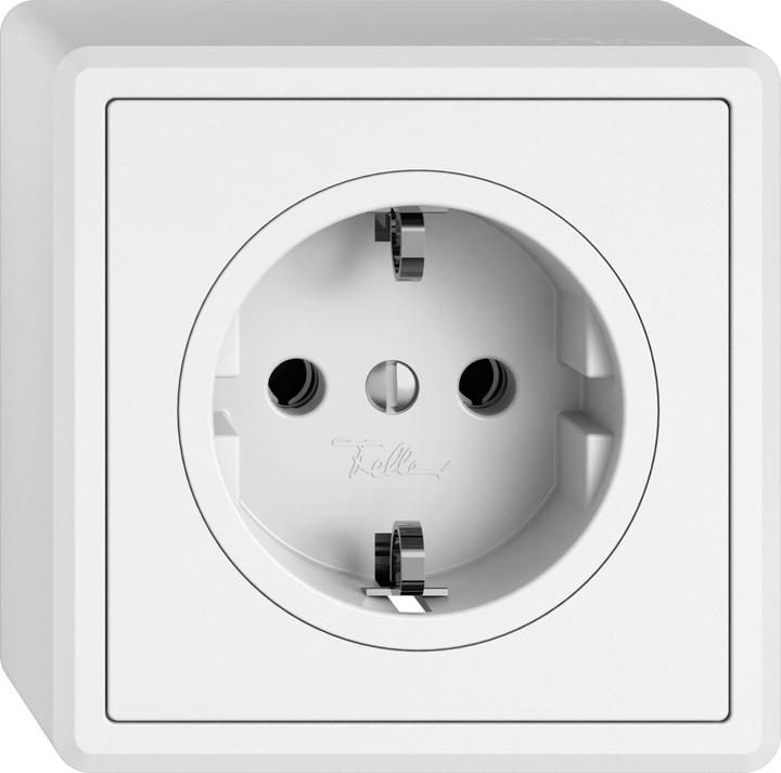 Produktbild Feller AP-Steckdose 1 x Schuko, Weiss