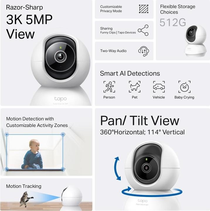 Immagine prodotto TP-Link Tapo C230 (2880 x 1620 Pixels)