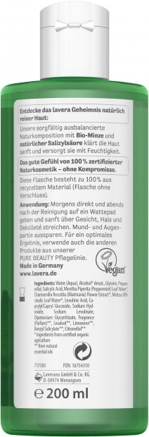Actual product image Lavera Clarifying toner (Cleansing lotion, 200 ml)