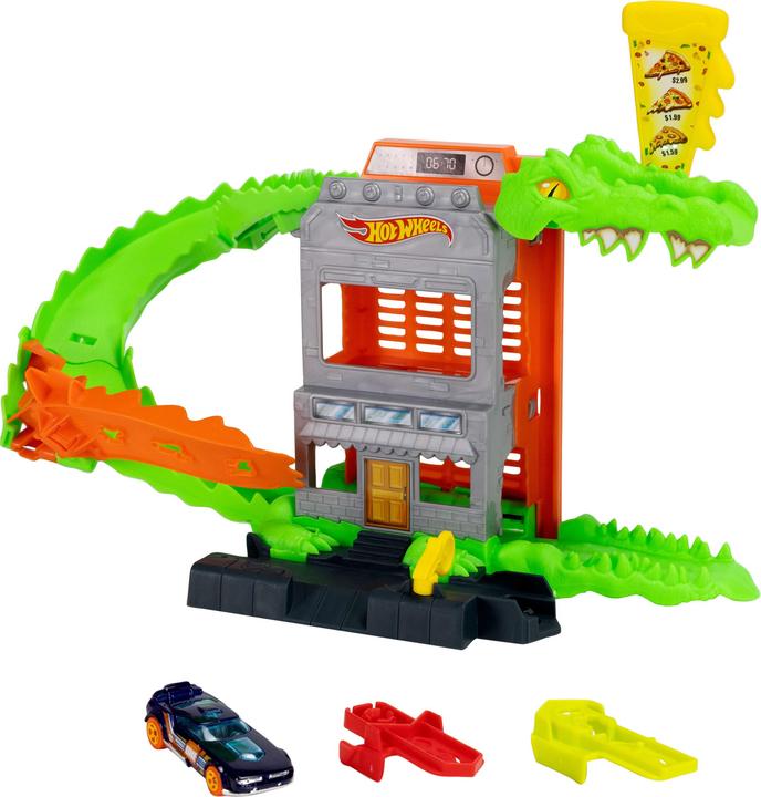 Produktbild Mattel HW Krokodyl - atak na pizzerię zestaw JHL93