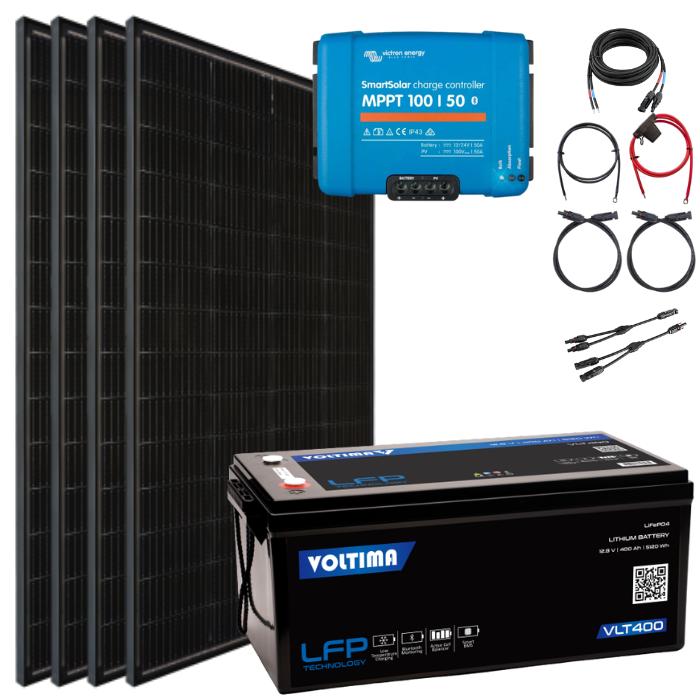 Produktbild Noqon Solaranlage Basic-Set EXTRA LARGE - mit Lithium Batterie (800 W)