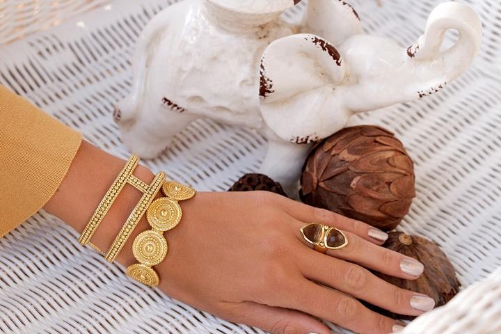 Immagine prodotto Steinkult Cuff Eva (Oro, Ottone)