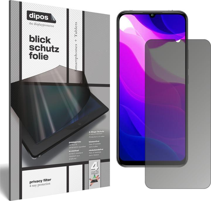 Dipos Pellicola Privacy 4 Lati Per Xiaomi Mi 8 Pro - Made In Germany