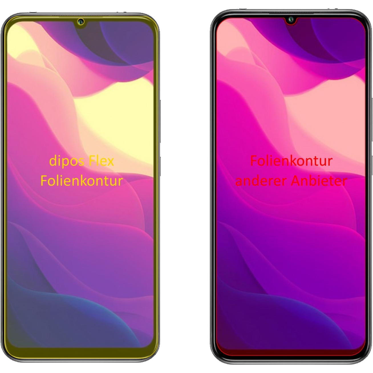 Thumbnail - Dipos Displayschutzfolie Full-Cover 3D (3 Stück, Xiaomi Mi 10 Lite 5G), Smartphone Schutzfolie, Transparent