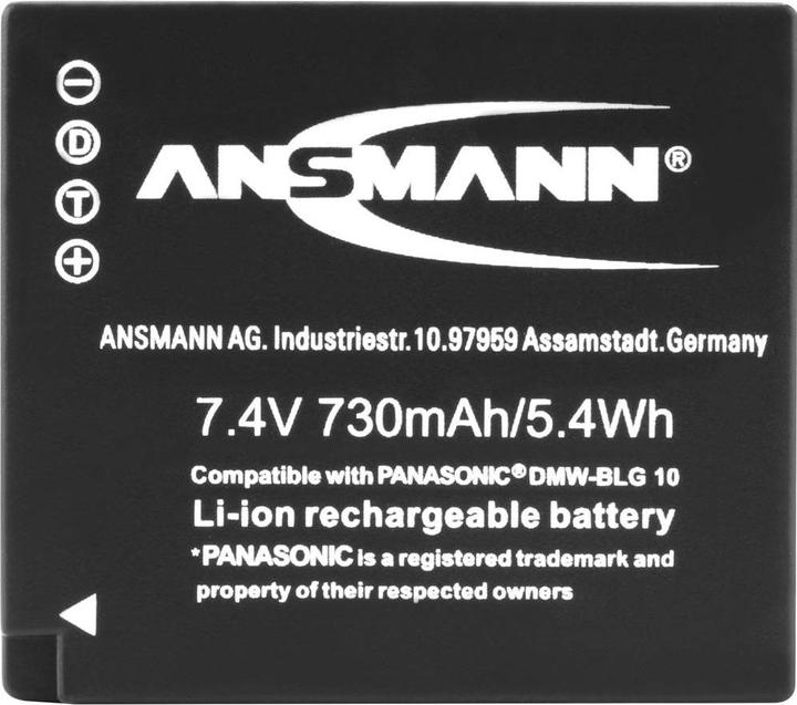 Actual product image Ansmann A-Pan DMW-BLG10 730mAh 7,4V (Camera battery)