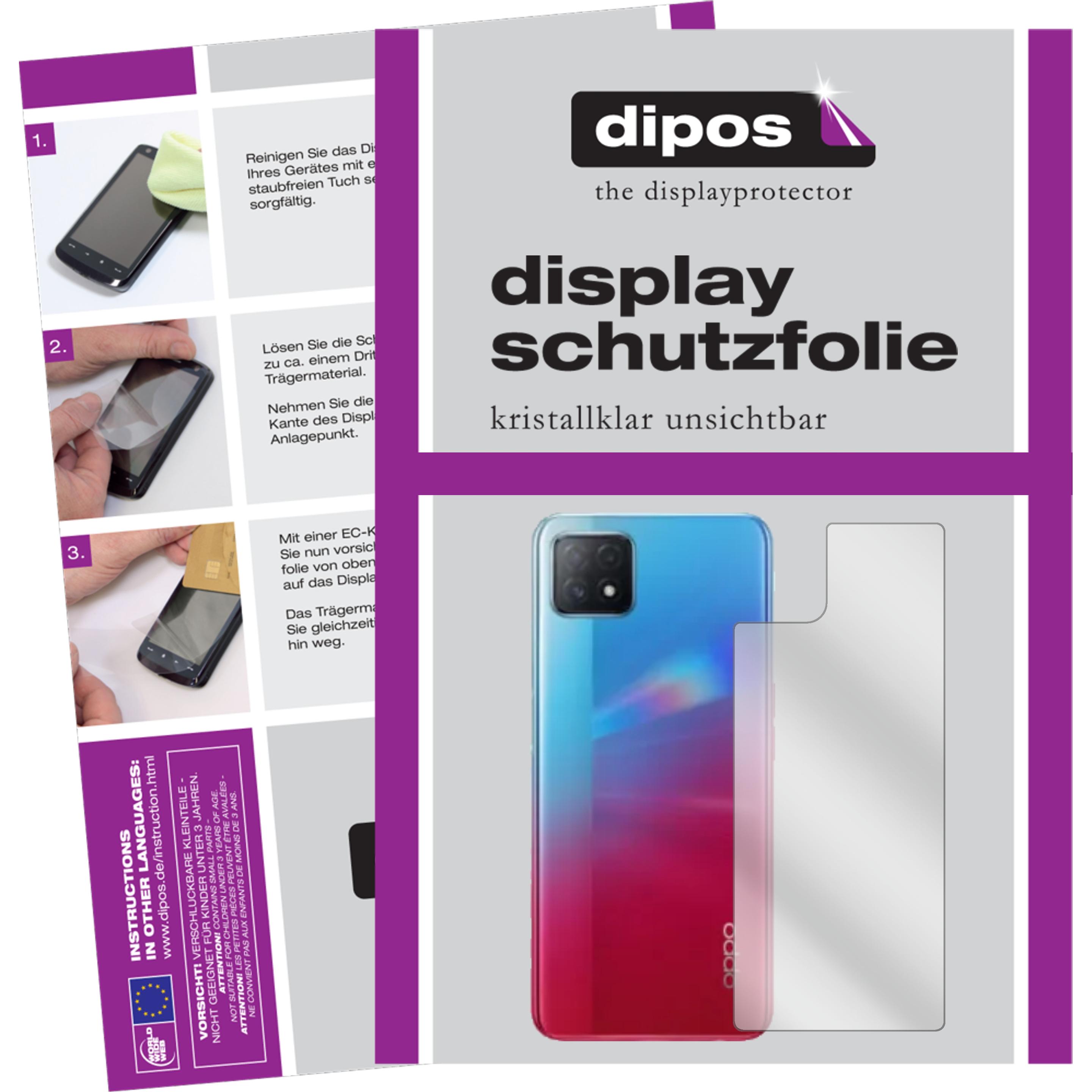 Dipos Displayschutzfolie Crystalclear (2 Stück, Oppo A72), Smartphone Schutzfolie, Transparent
