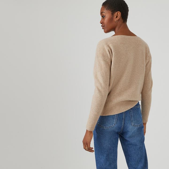 Actual product image La Redoute Collections Jumper with boat neckline (XL)