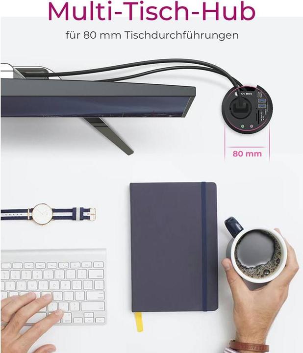 Image du produit Icy Box IB-HUB1430-CR (USB-A, 3 Ports)