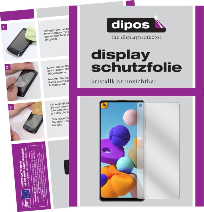 Actual product image Dipos Screen Protector Crystalclear (6 Piece, Samsung Galaxy A21s)