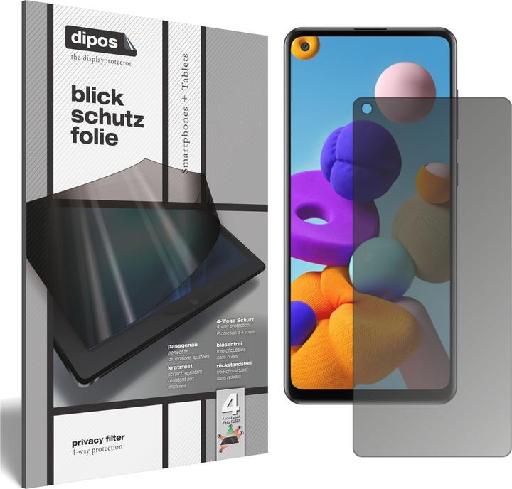 Actual product image Dipos Screen Protector 4-Way Privacy (1 pcs., Samsung Galaxy A21s)