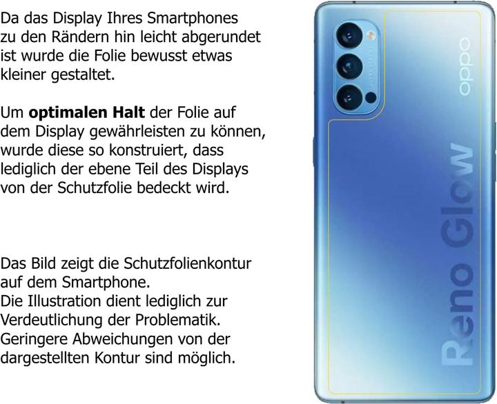 Actual product image Dipos Screen Protector Anti-Shock (2 Piece, Oppo Reno 4 Pro)