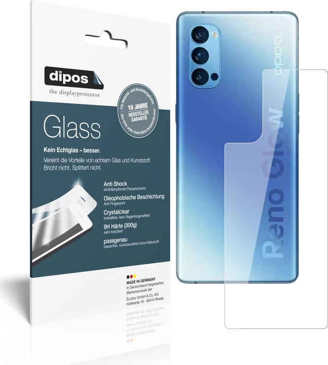 Dipos Displayschutz Anti-Shock (2 Stück, Oppo Reno 4 Pro)