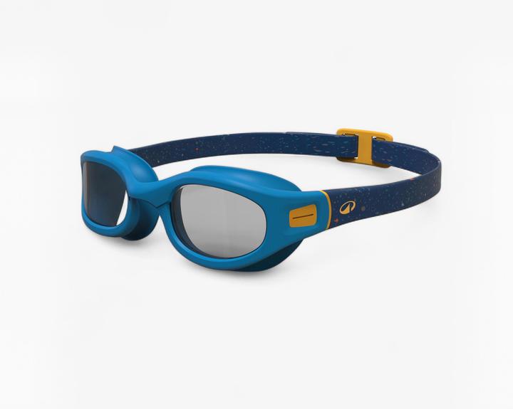 Immagine prodotto Nabaiji Occhialini da nuoto misura piccola trasparenti - Blu/giallo morbido (S)