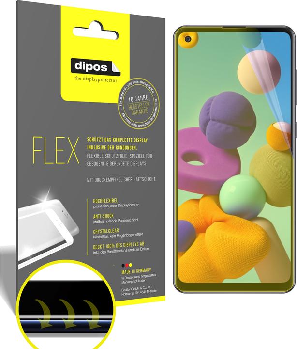 Actual product image Dipos Screen Protector Full-Cover 3D (2 Piece, Samsung Galaxy A21s)