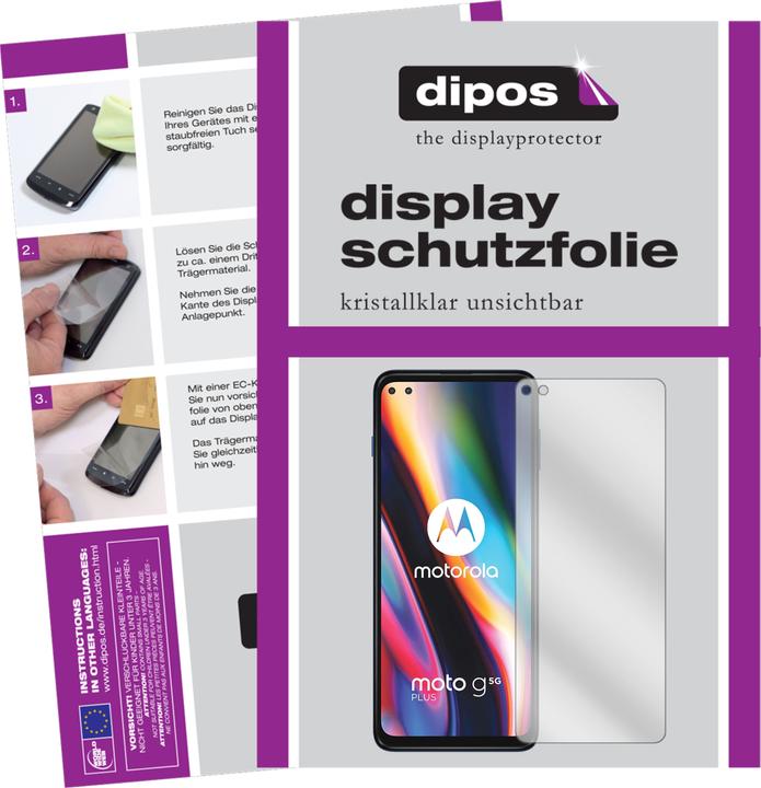 Actual product image Dipos Screen Protector Crystalclear (2 Piece, Motorola Moto G 5G Plus)