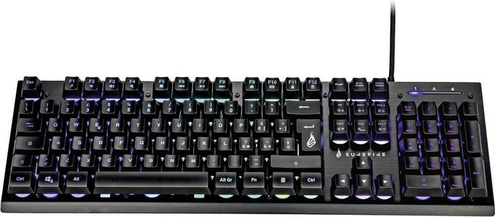 Productafbeelding SureFire Gaming KingPin X2 Wired, USB Gaming Keyboard Illuminated, Multimedia Keys Italieni (IT, Bedraad)