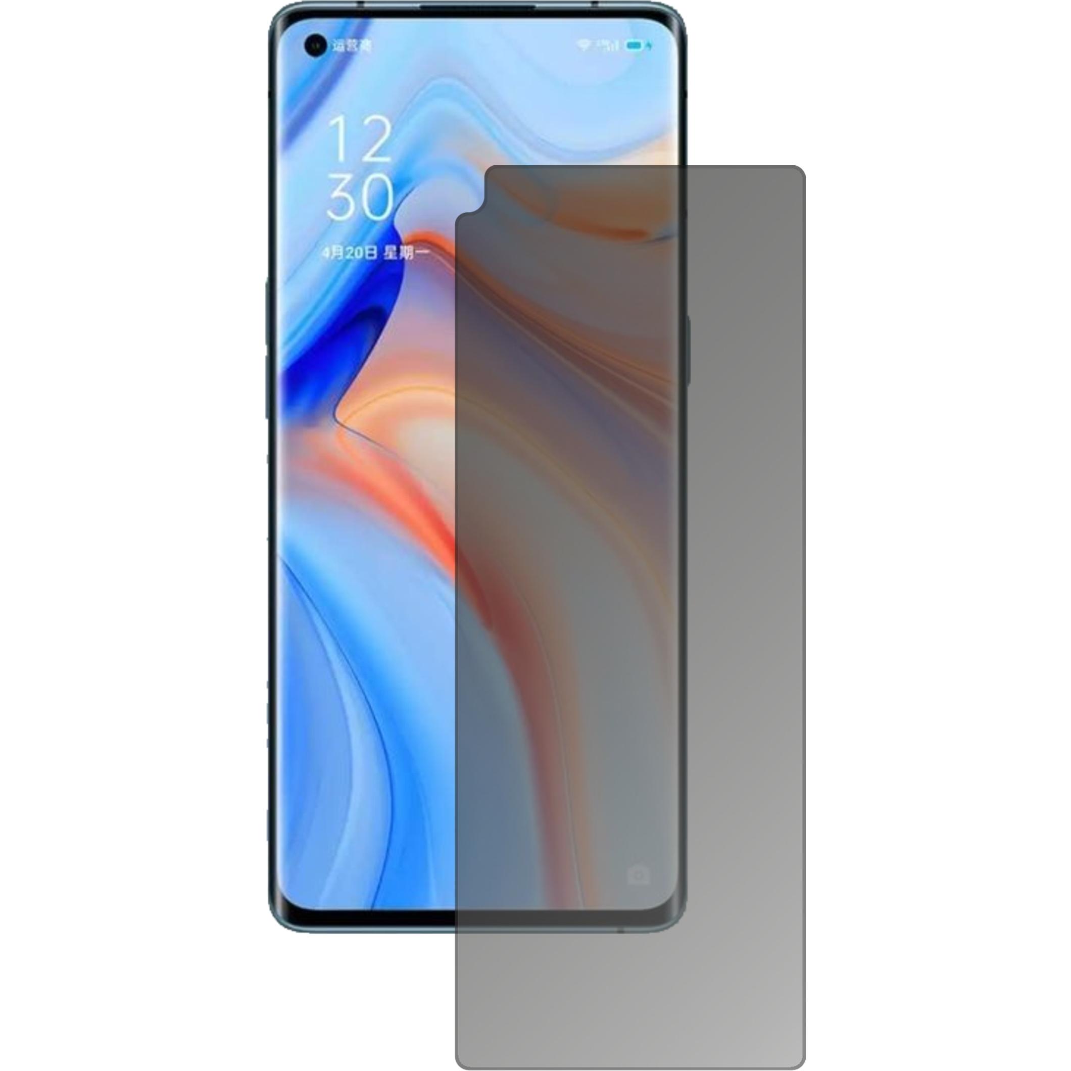 Thumbnail - Dipos Blickschutzfolie 4-Way Privacy (1 Stück, Oppo Reno 4 Pro), Smartphone Schutzfolie, Transparent
