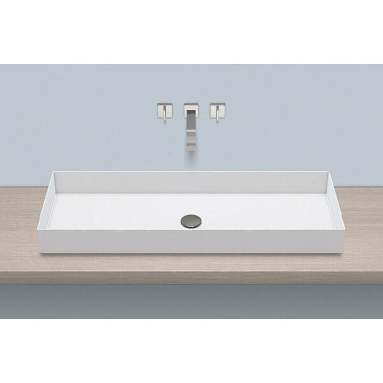 Thumbnail - Alape, Waschbecken, Aufsatzbecken AB.ME1000, rechteckig B: 1000mm H: 115mm T: 375mm, 3214000000, weiss (375 mm, 1000 mm)