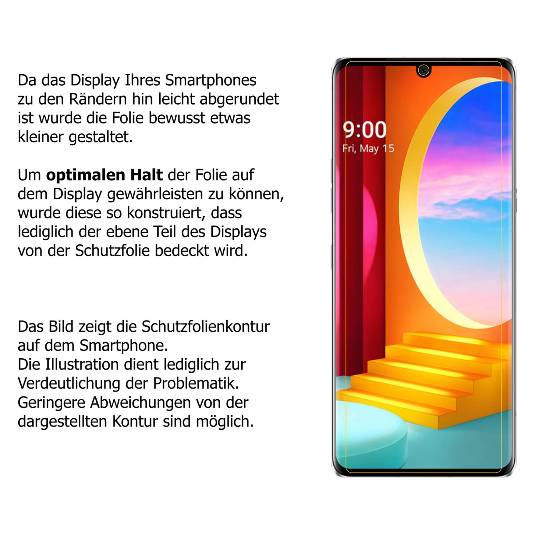 dipos I 2X Pellicola Protettiva Compatibile con LG Velvet 4G Protezione Vetro Flessibile 9H (1x Anteriore + 1x Posteriore
