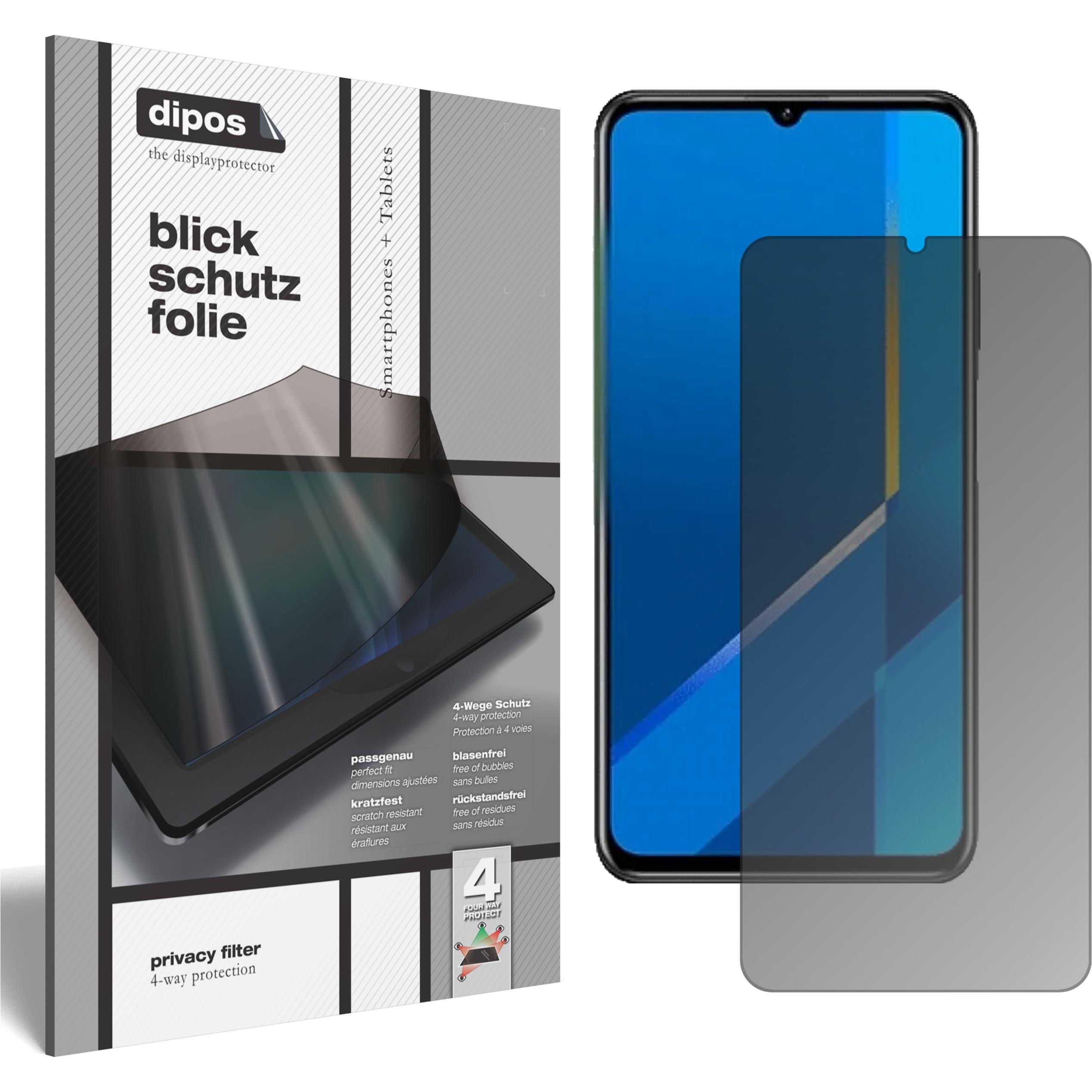 Dipos Blickschutzfolie 4-Way Privacy (1 Stück, Honor X10 Max), Smartphone Schutzfolie, Transparent