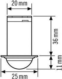 Actual product image Esylux Presence detector PDC360i/6 mini (6 m)