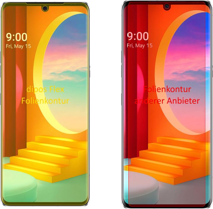 Produktbild Dipos Displayschutzfolie Full-Cover 3D (LG Velvet)