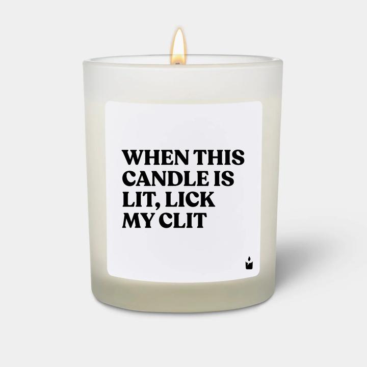 Productafbeelding Chatty Candles Geurkaars Bloemig Als deze kaars brandt, lik dan mijn clitje