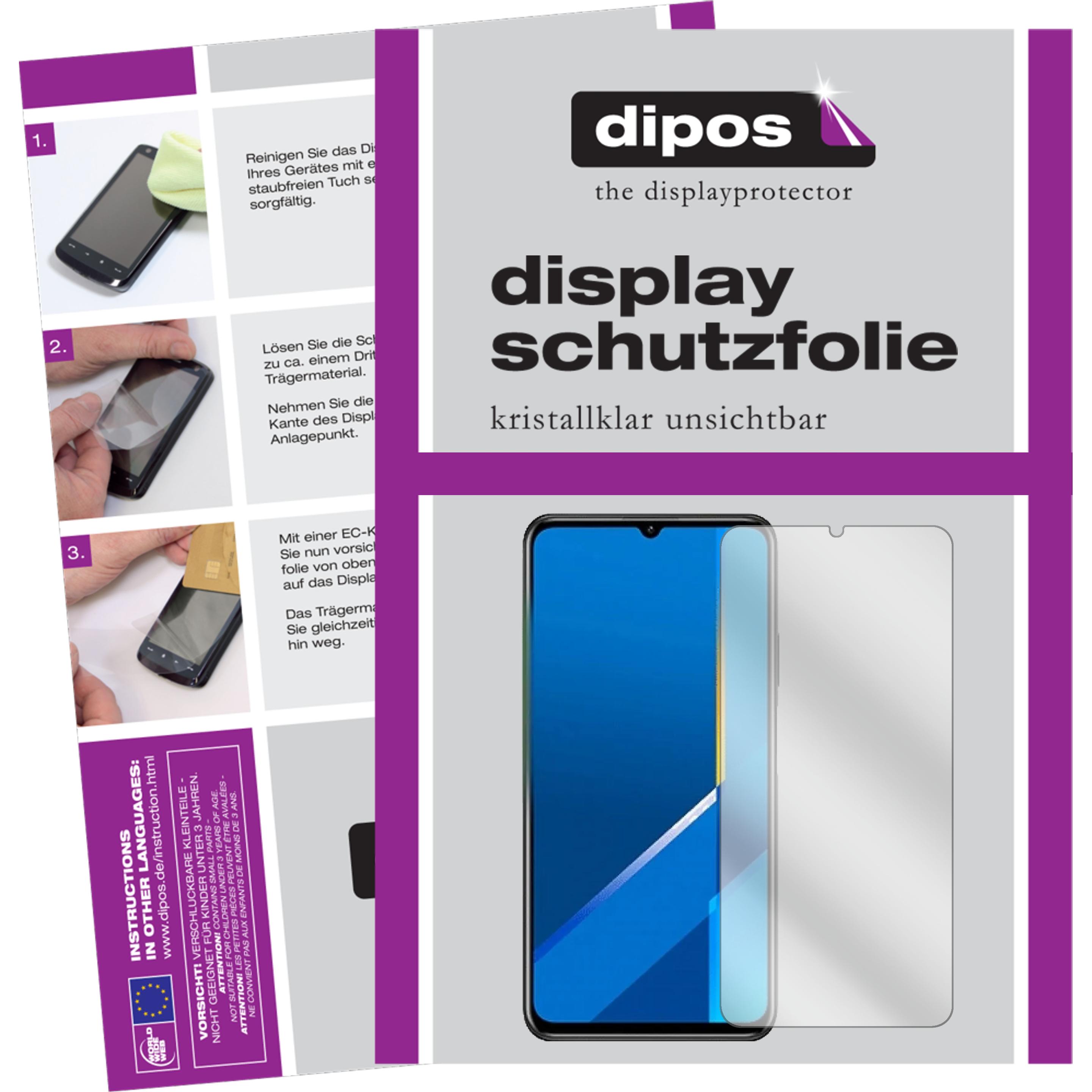 Dipos Displayschutzfolie Crystalclear (2 Stück, Honor X10 Max 5G), Smartphone Schutzfolie, Transparent