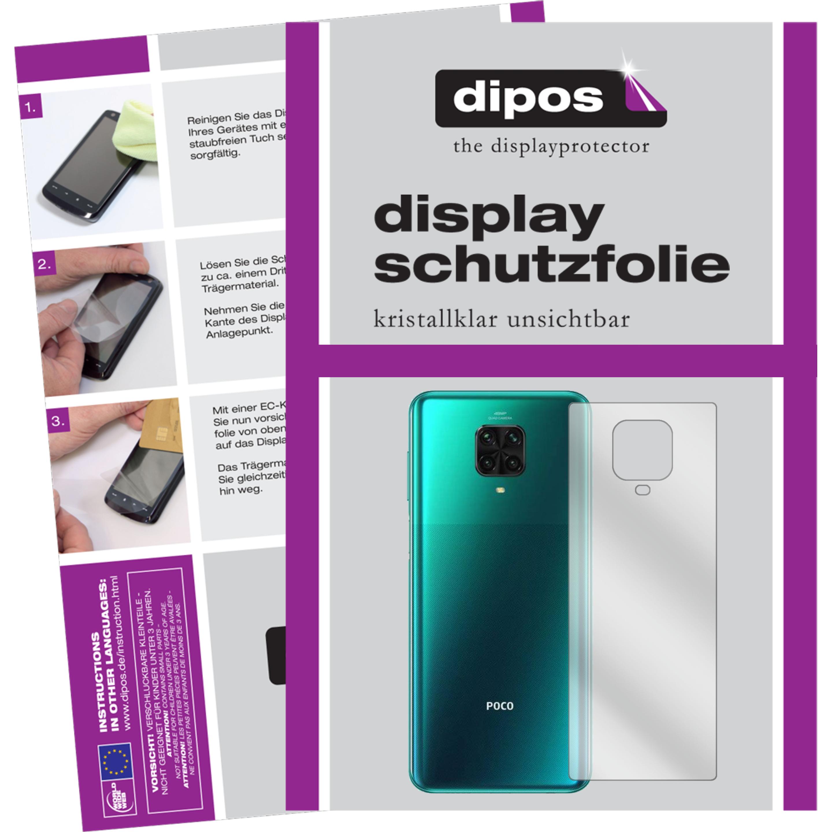 Dipos Displayschutzfolie Crystalclear (2 Stück, Xiaomi Poco M2 Pro), Smartphone Schutzfolie, Transparent