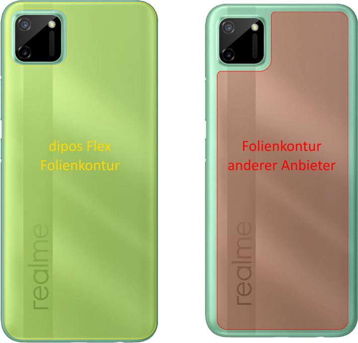 Produktbild Dipos Displayschutzfolie Full-Cover 3D (Realme C11)