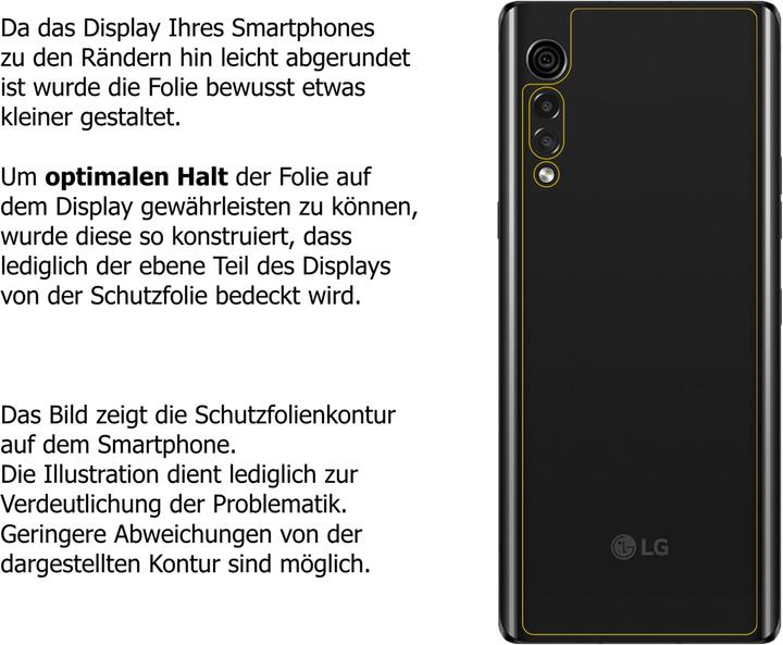 Actual product image Dipos Screen Protector Anti-Glare (1 Piece, LG Velvet)